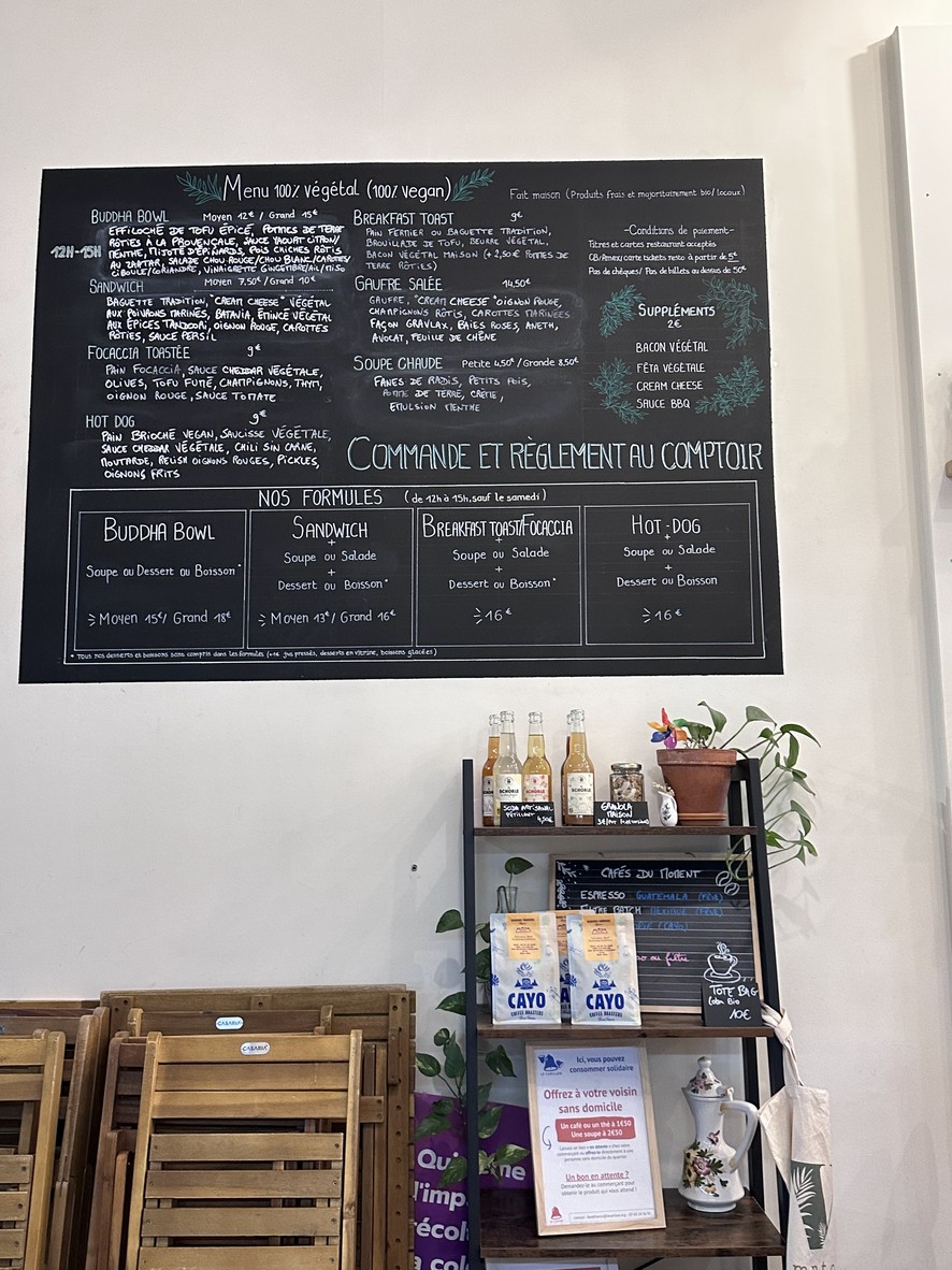 Comptoir Veggie menu 2