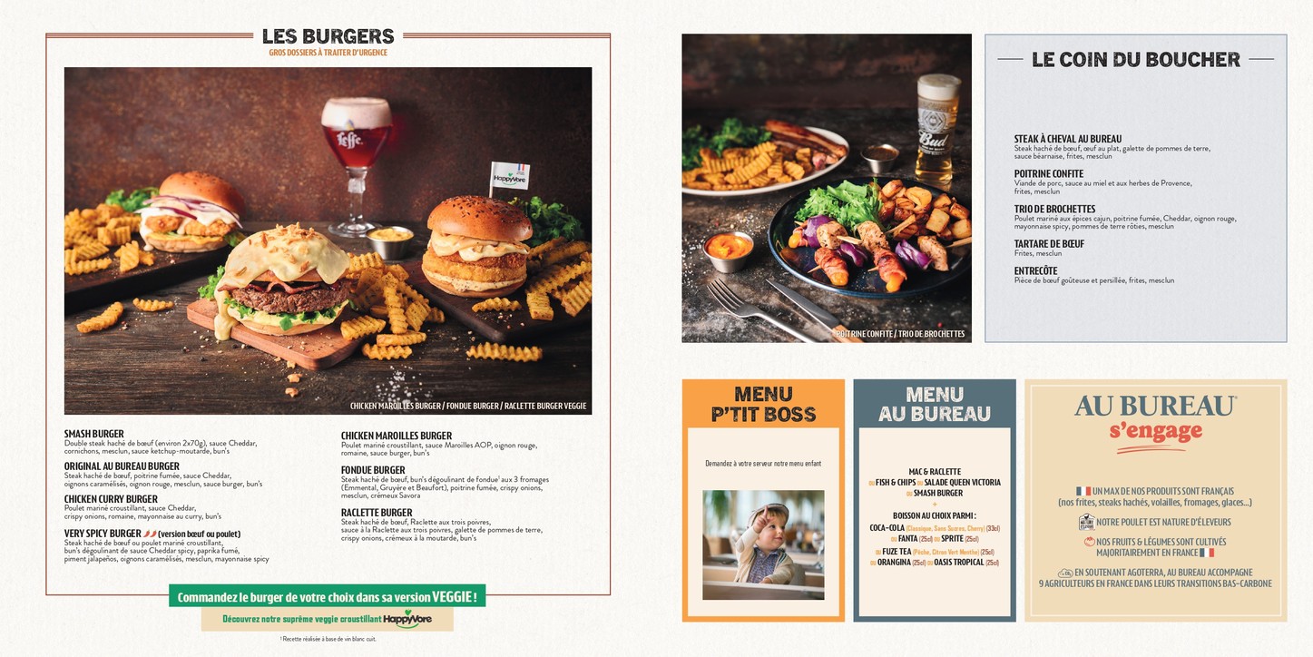 Au Bureau - Pub et Brasserie menu 2