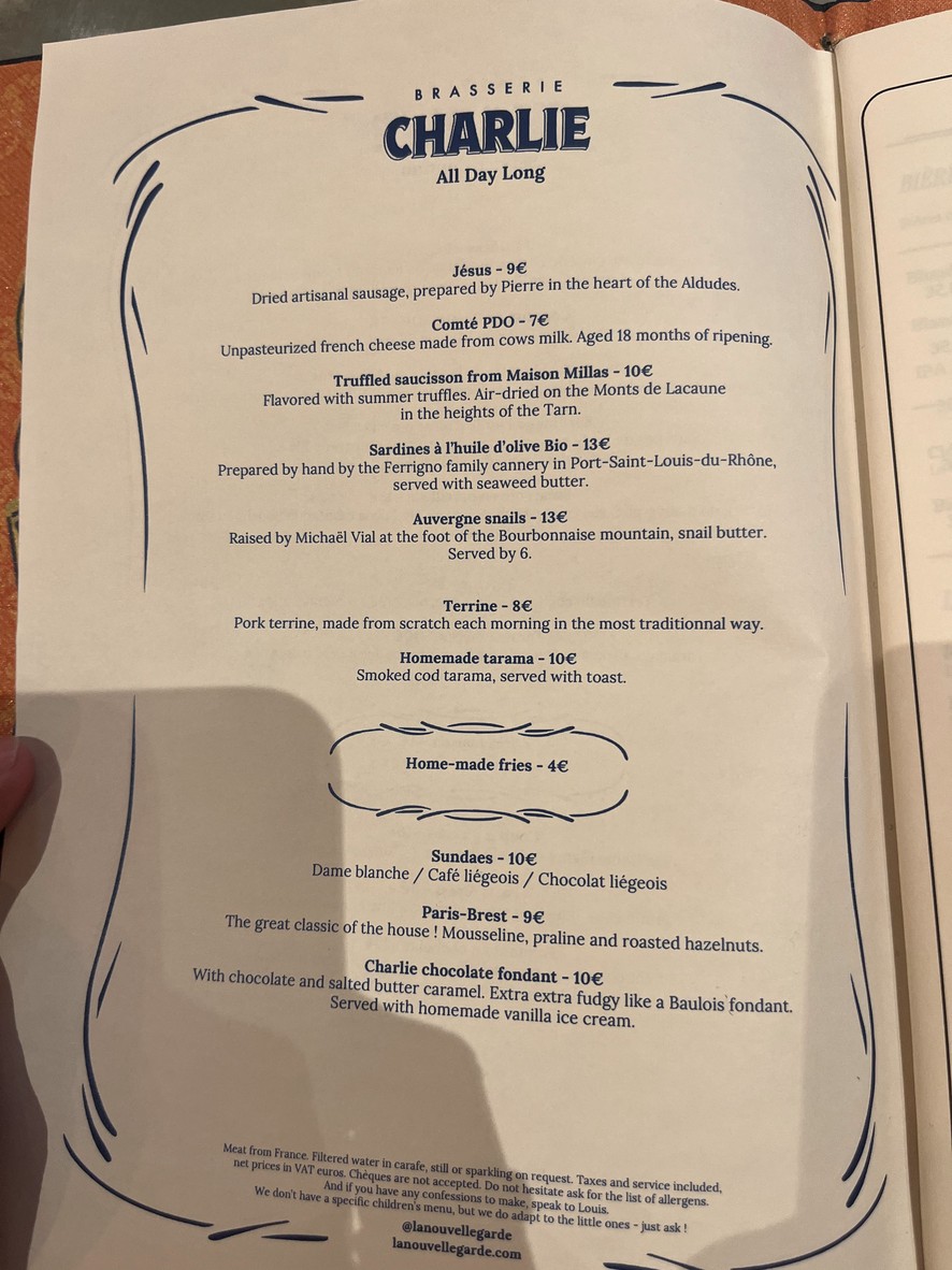 查理啤酒坊 menu 1