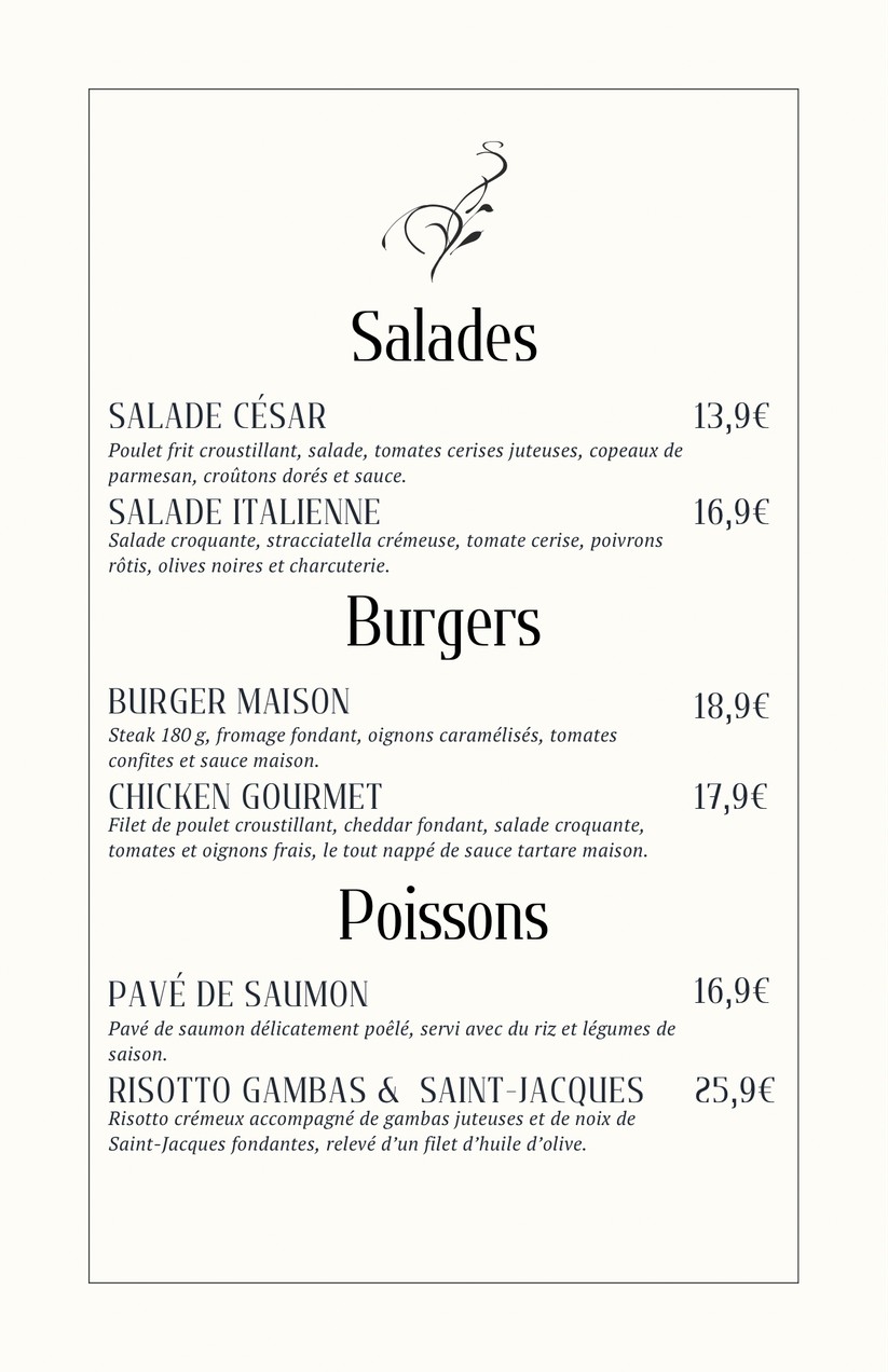 Divine Restaurant menu 5