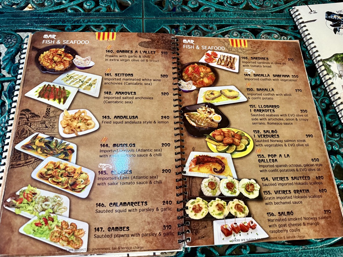 Barcelona Gaudi Restaurant menu 4