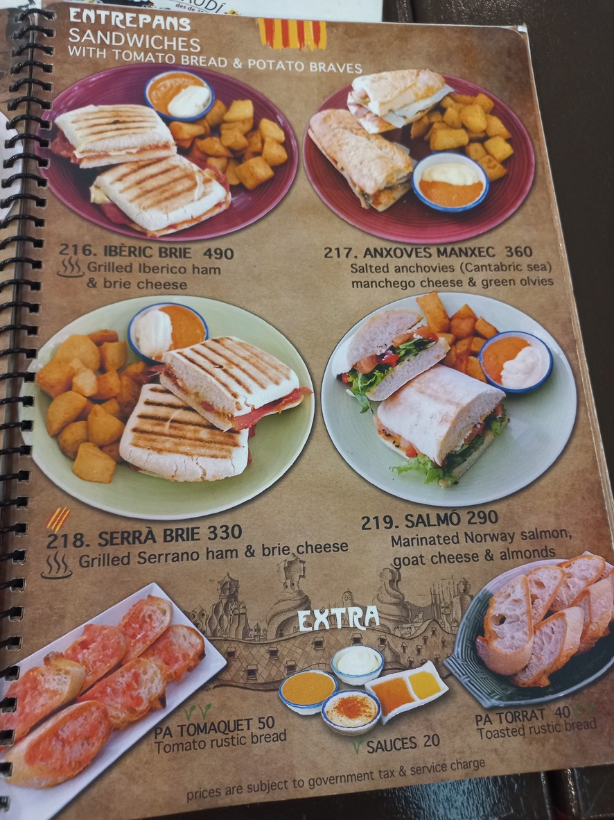 Barcelona Gaudi Restaurant menu 5