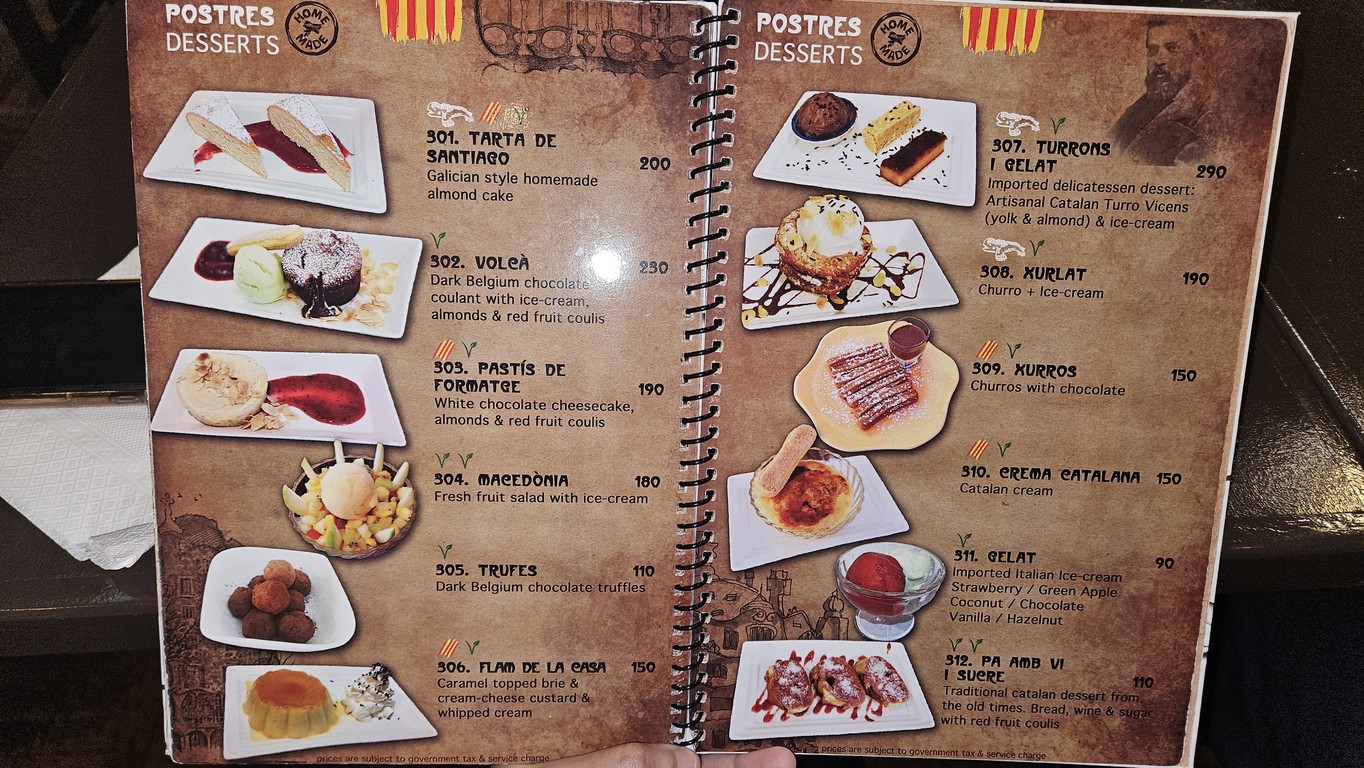 Barcelona Gaudi Restaurant menu 6