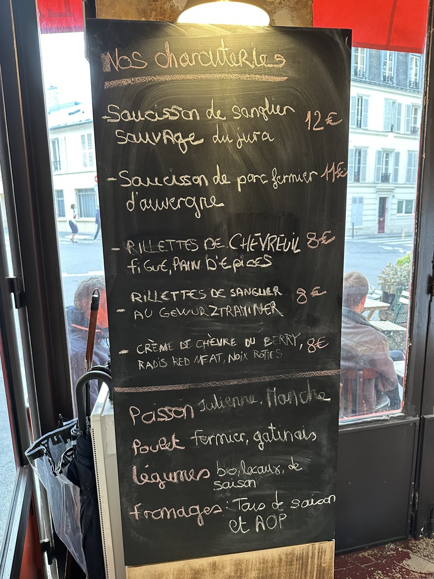 La Petite Soeur menu 2