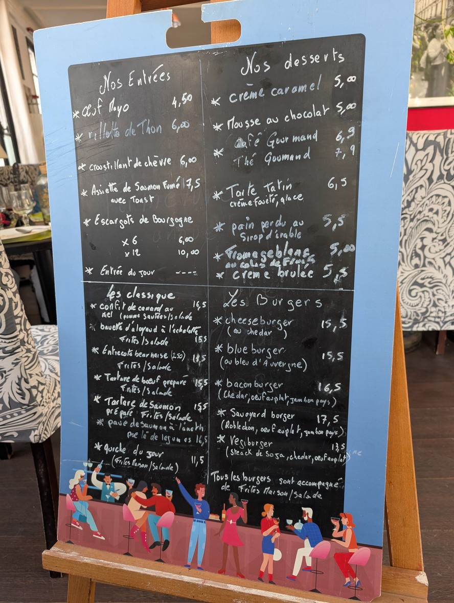 L'Ardoise menu 2