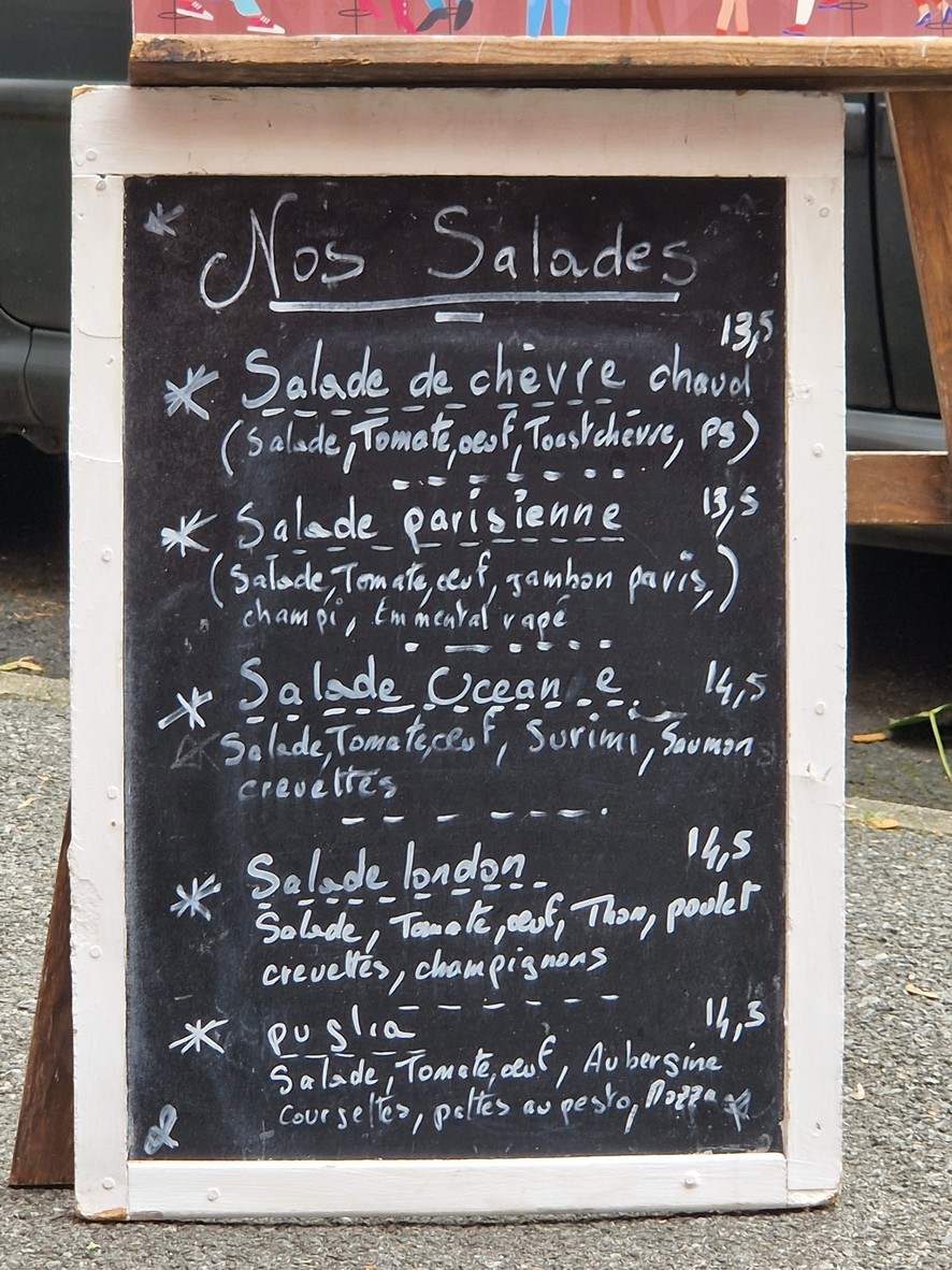 L'Ardoise menu 3