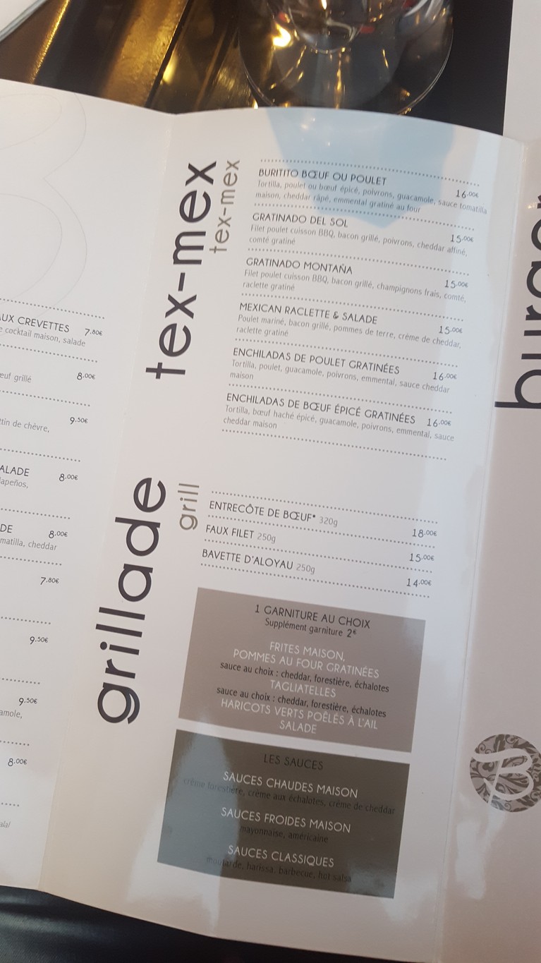 Mexicano Baïli menu 2