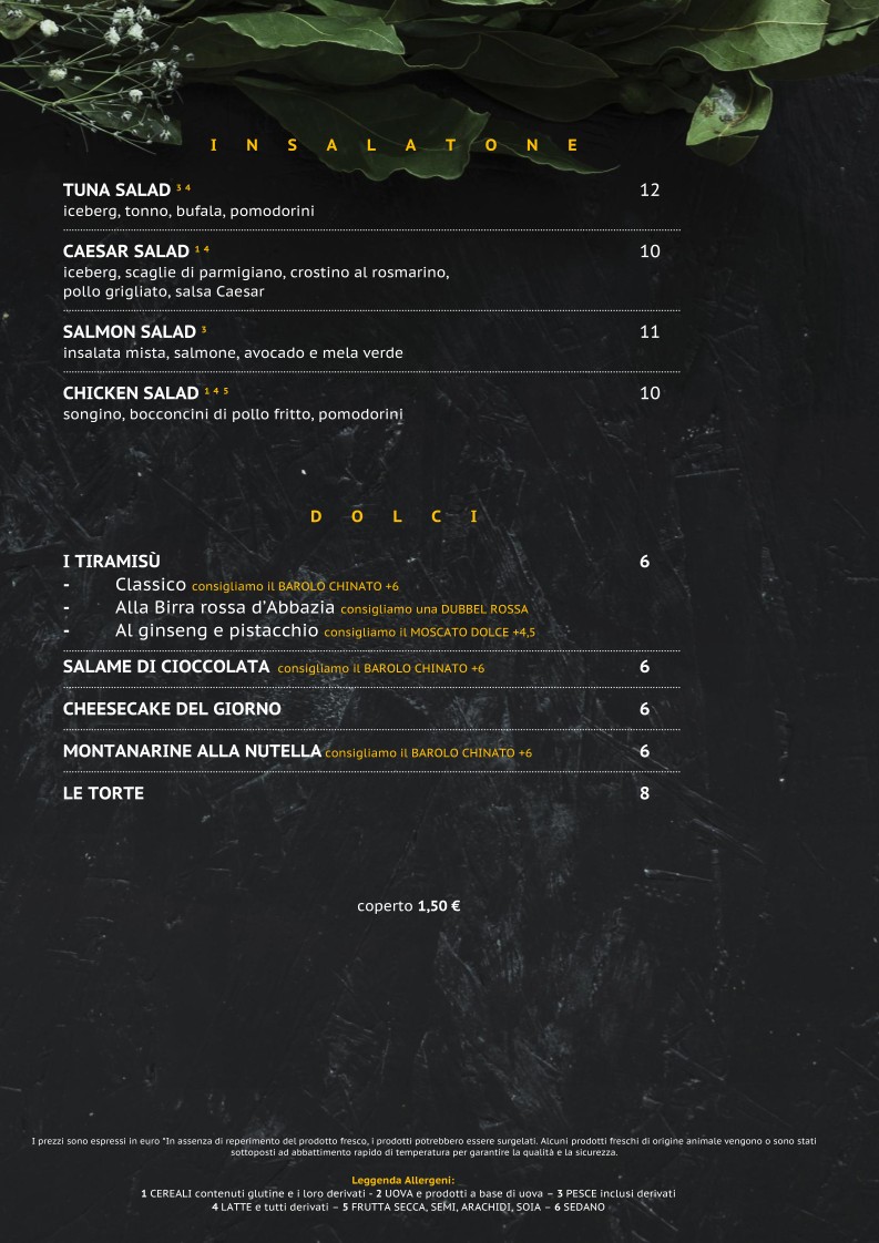 The Bridge - Food and Beer - Hamburger/Pizzeria/Birreria/Cocktail bar menu 5