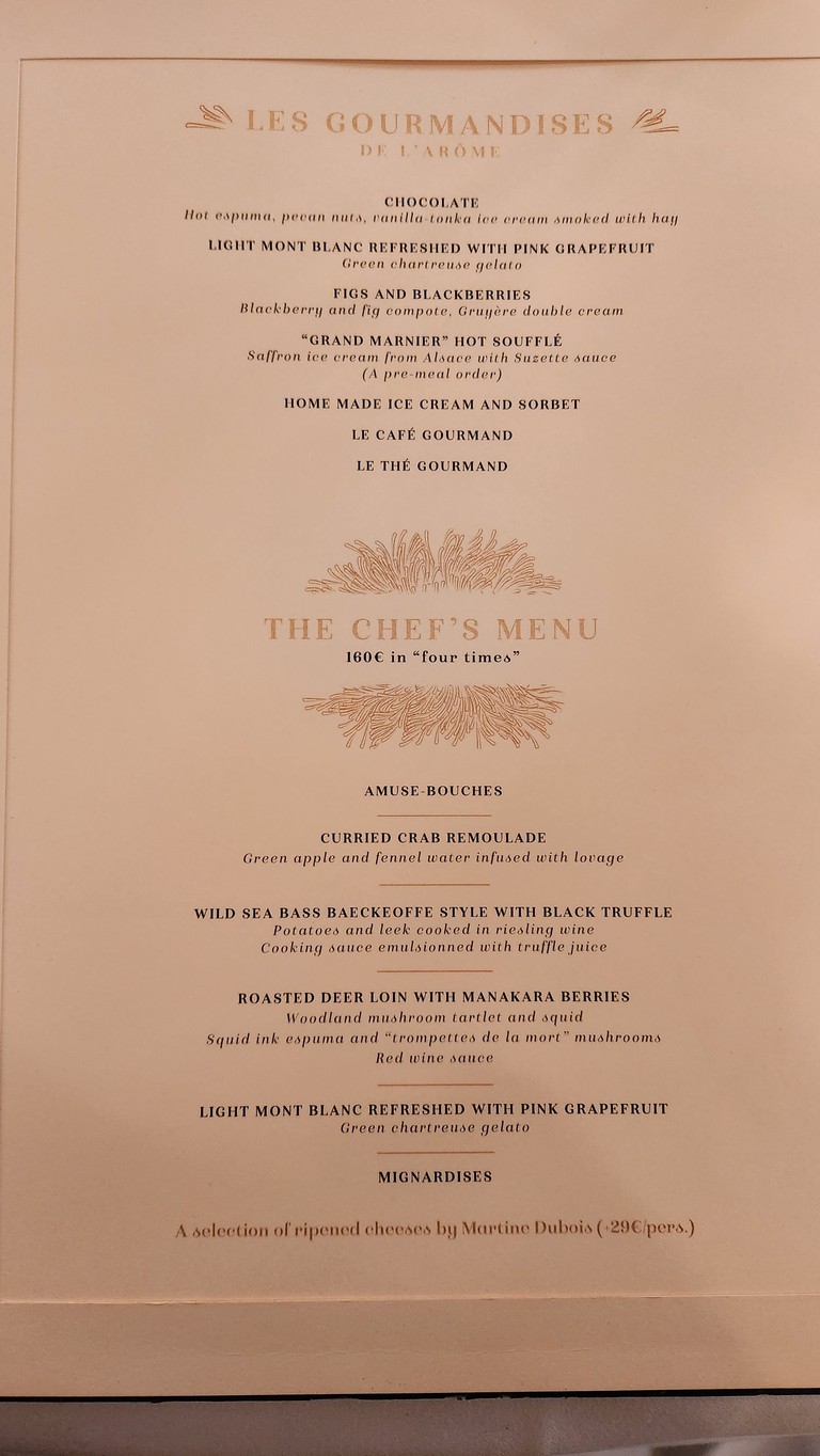L'Arôme menu 2