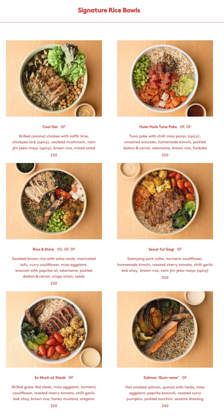 Pimp My Salad Bangkok menu 3