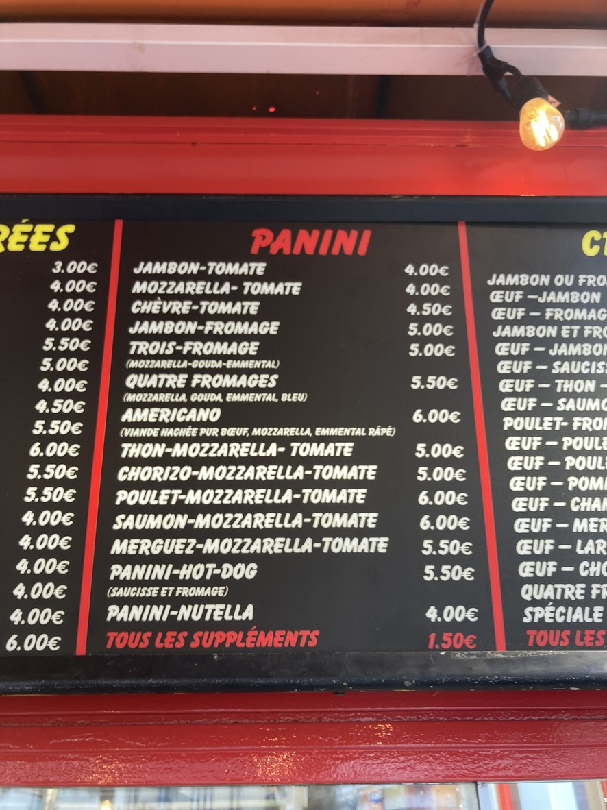 Crêperie Genia Montparnasse menu 3