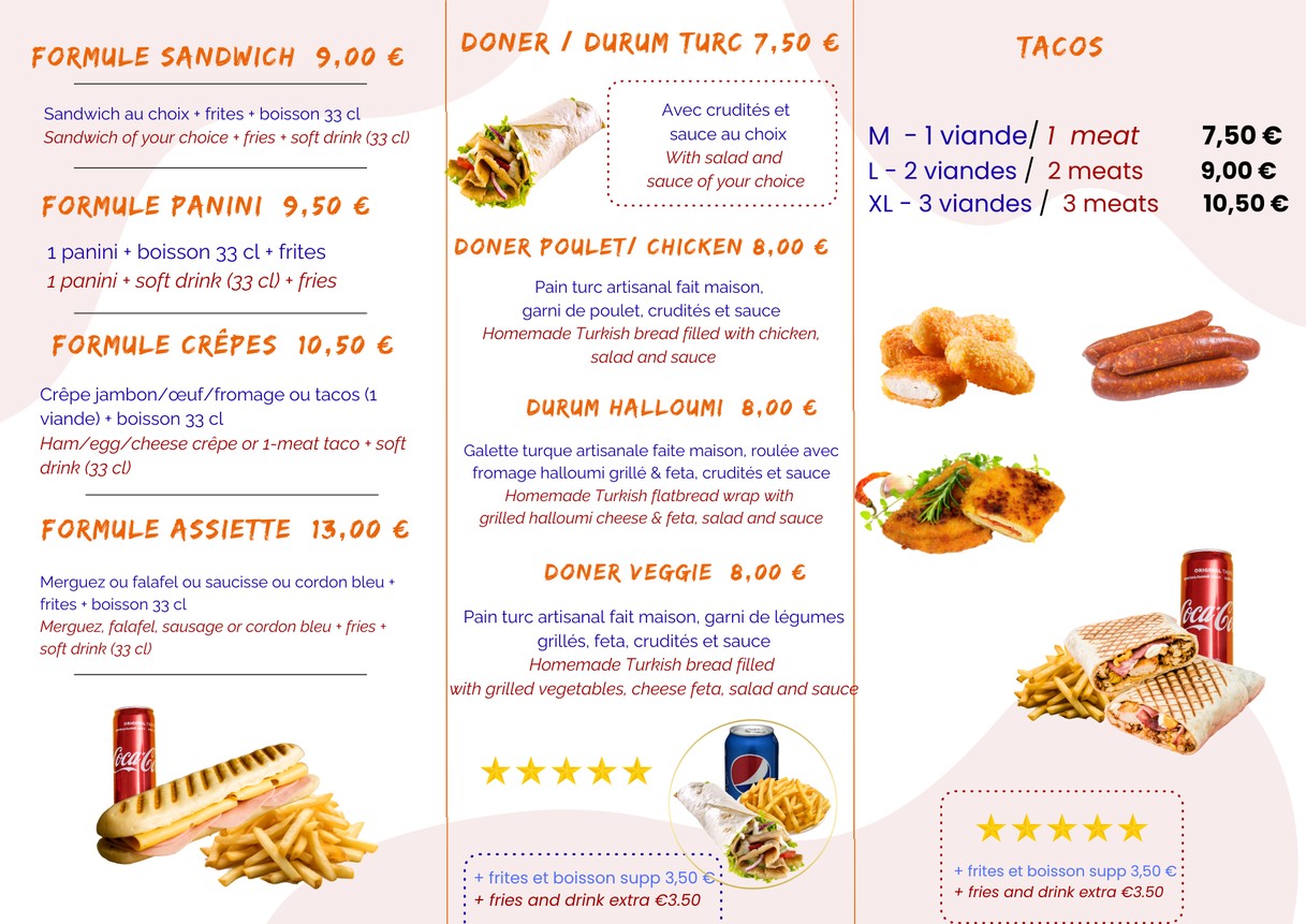 Creperie De Paris menu 1
