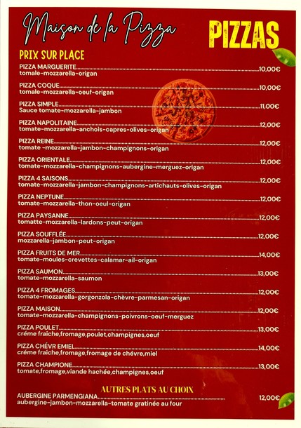 Maison De La Pizza