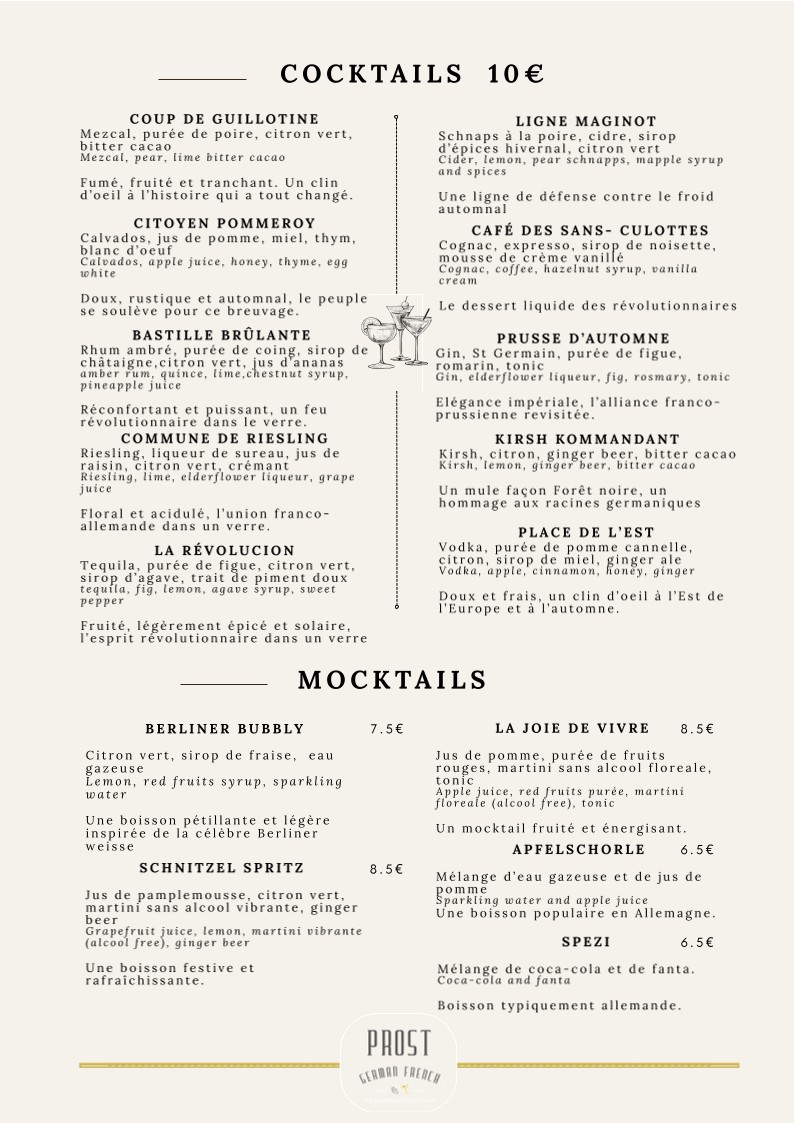 Prost menu 5