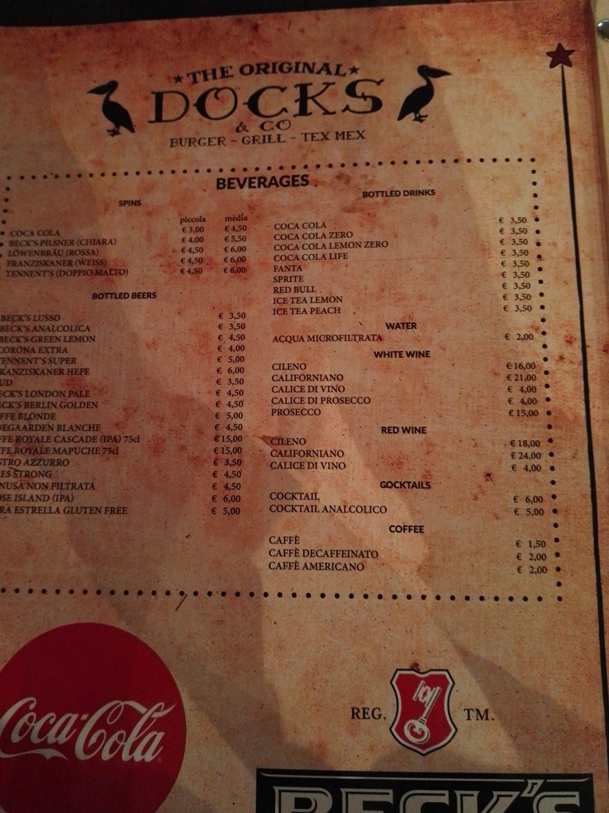 Docks & Co. menu 5