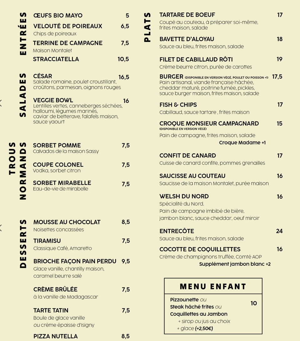 BOTZA - Paris 19 menu 1