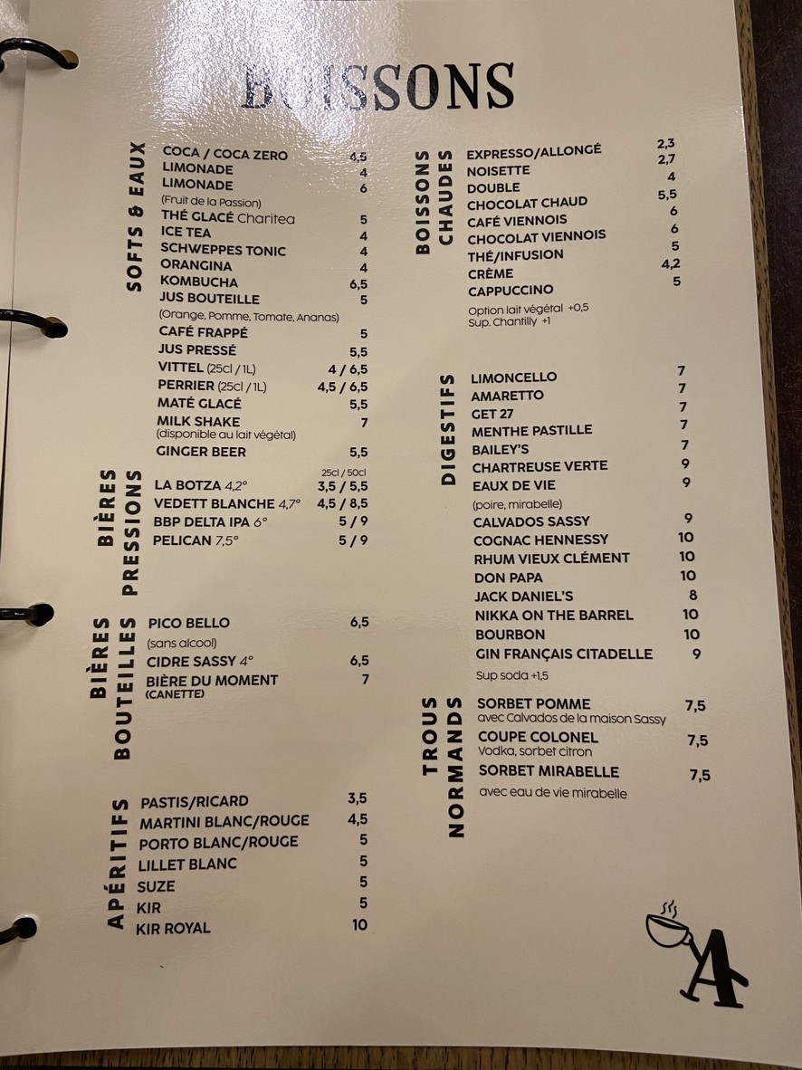 BOTZA - Paris 19 menu 3