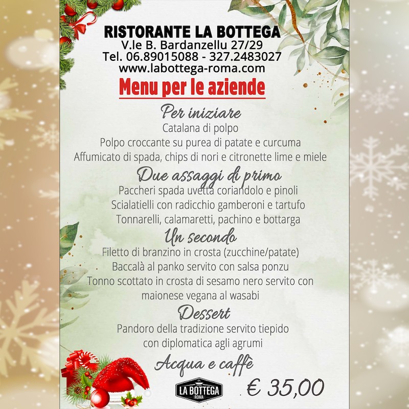 Ristorante La Bottega Roma menu 3