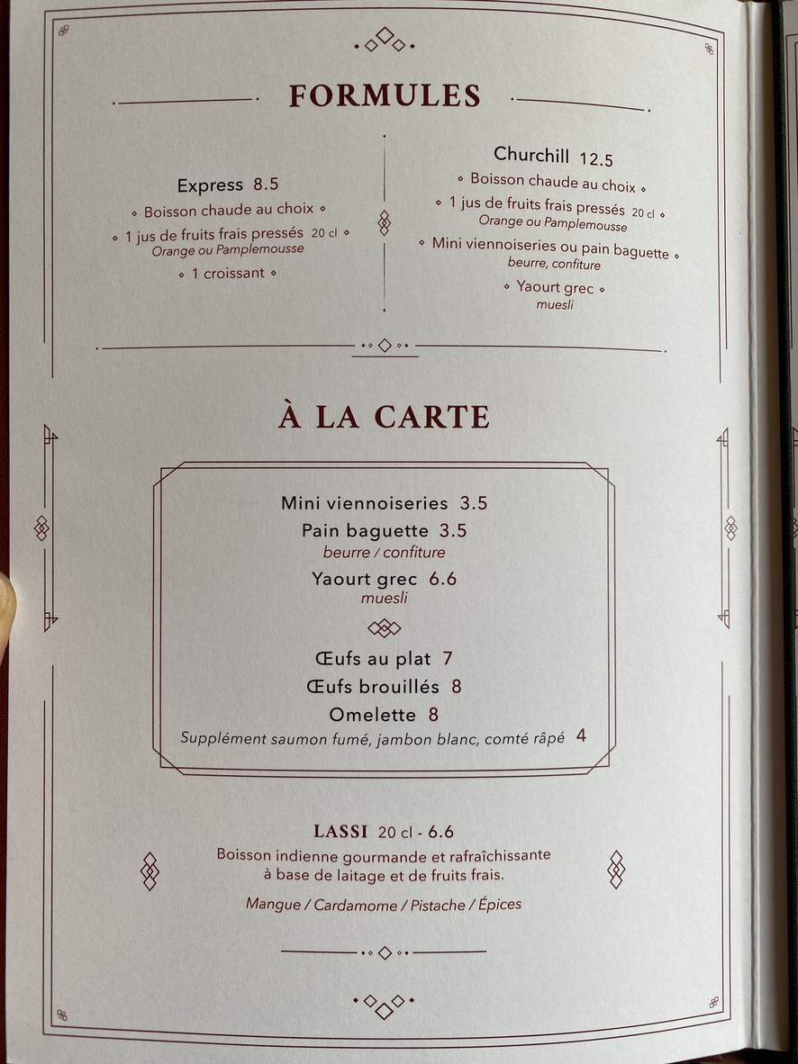Sir Winston menu 3