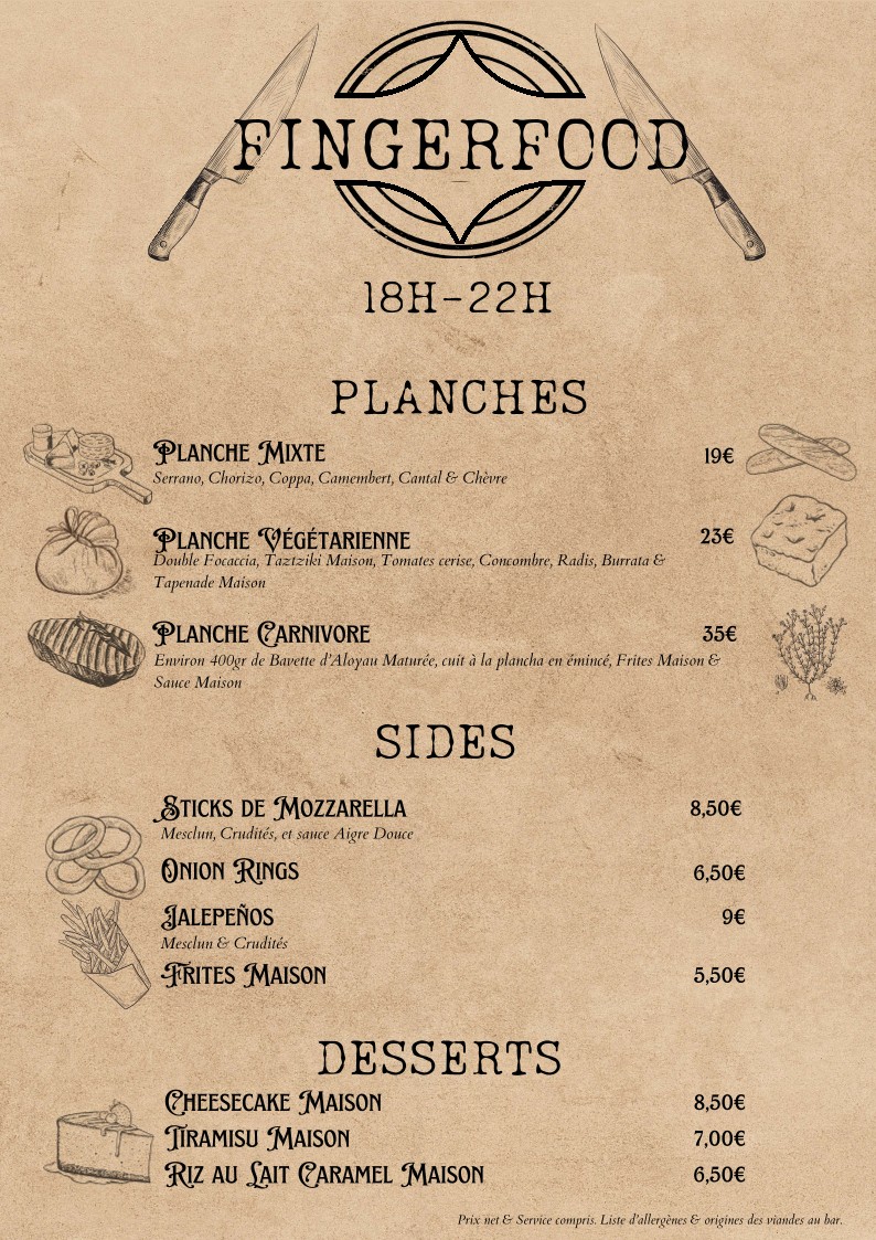 Midtown - Restaurant - Cocktails Bar & Pub Rock menu 1