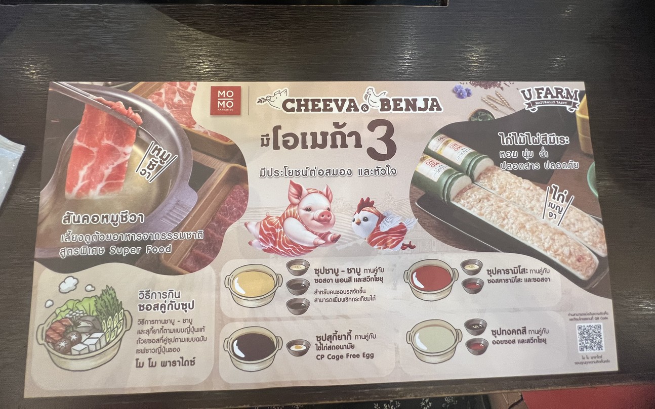 Momo Paradise Sucursal Terminal 21 Asoke (Piso 4) menu 1