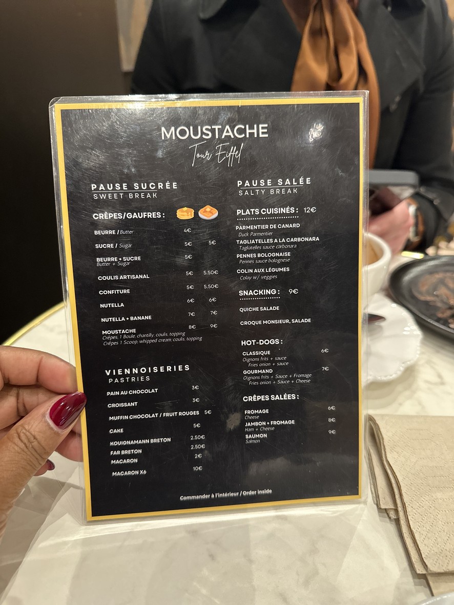 Glaces Moustache-Artisan Glacier menu 1