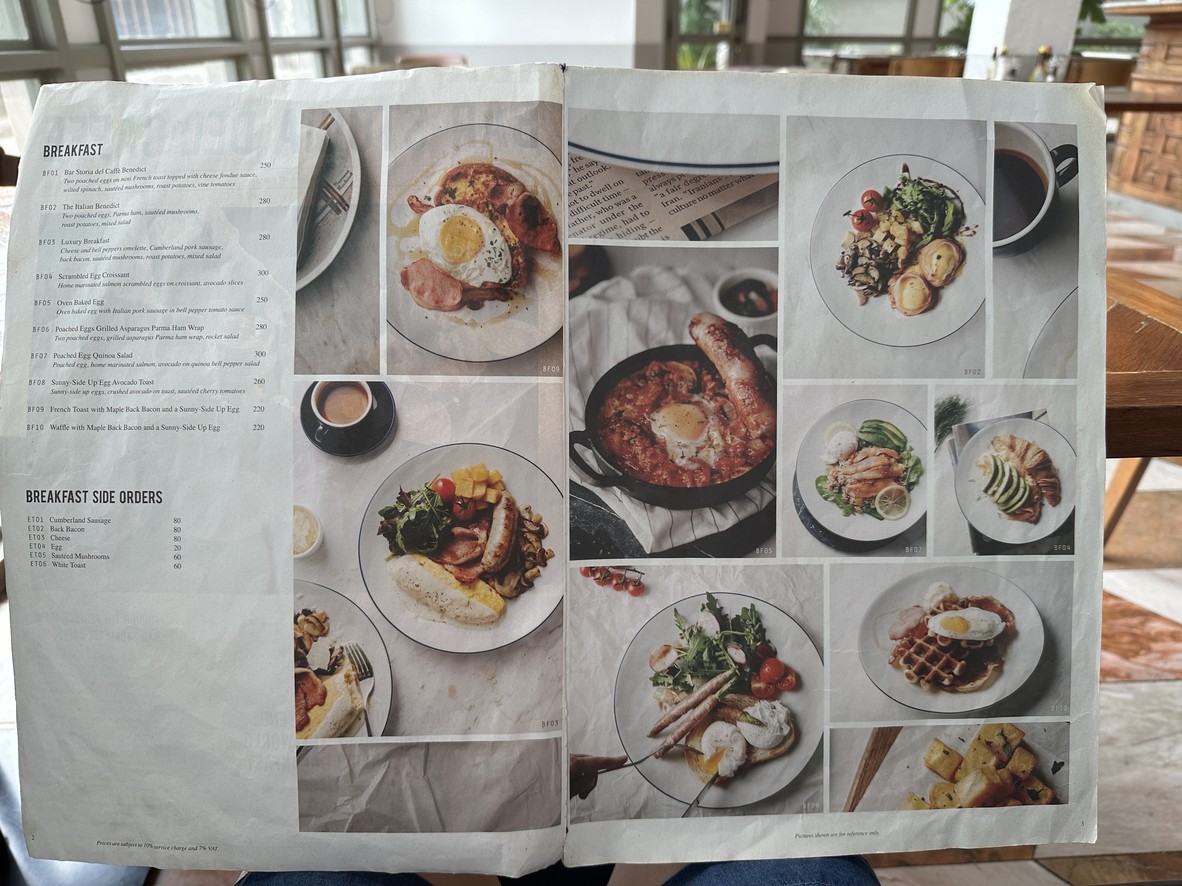 Bar Shi Ta Li Ya Ka Fei menu 1