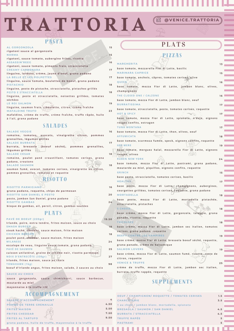 VENICE - Californian Trattoria menu 2