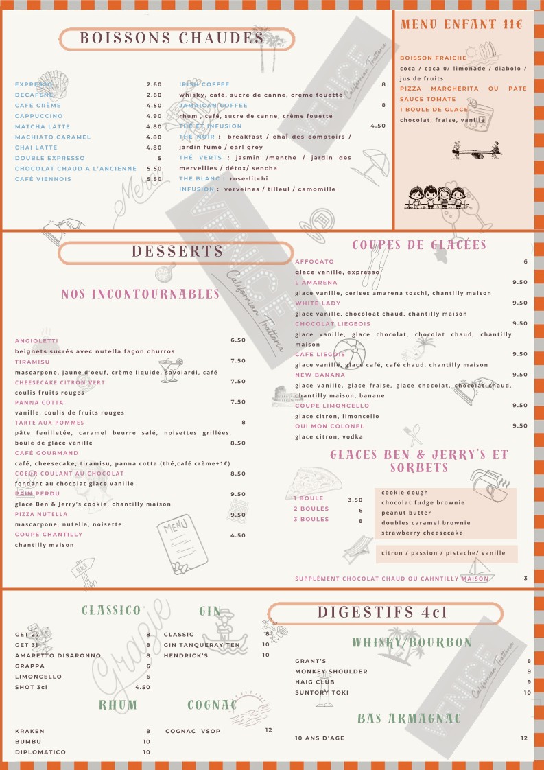 VENICE - Californian Trattoria menu 4