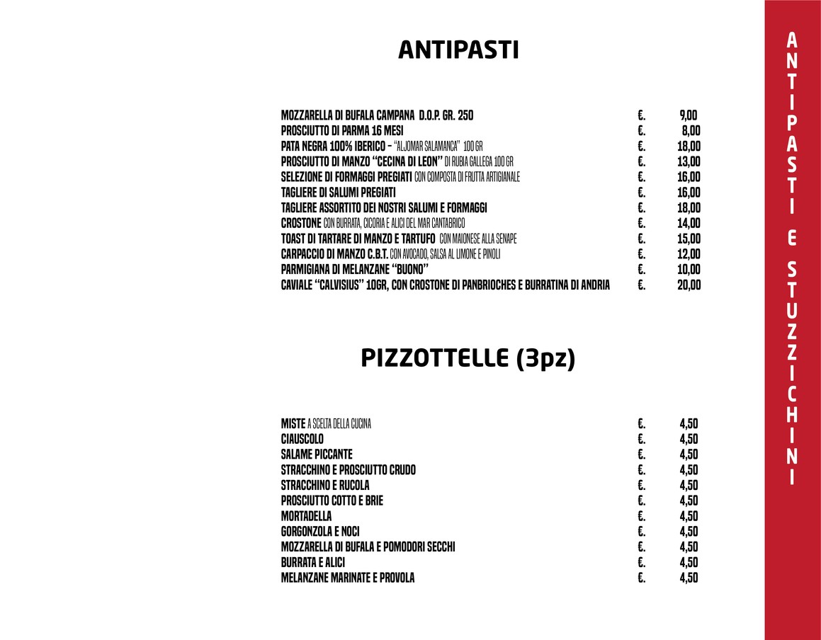 Ristorante Buono Enoteca e Cocktail Bar menu 1