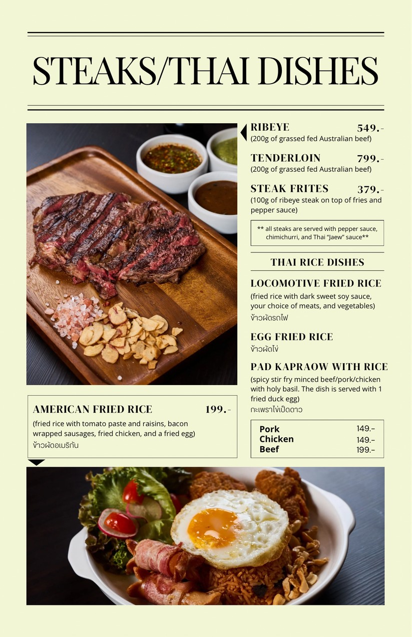 Sunny Offside menu 3