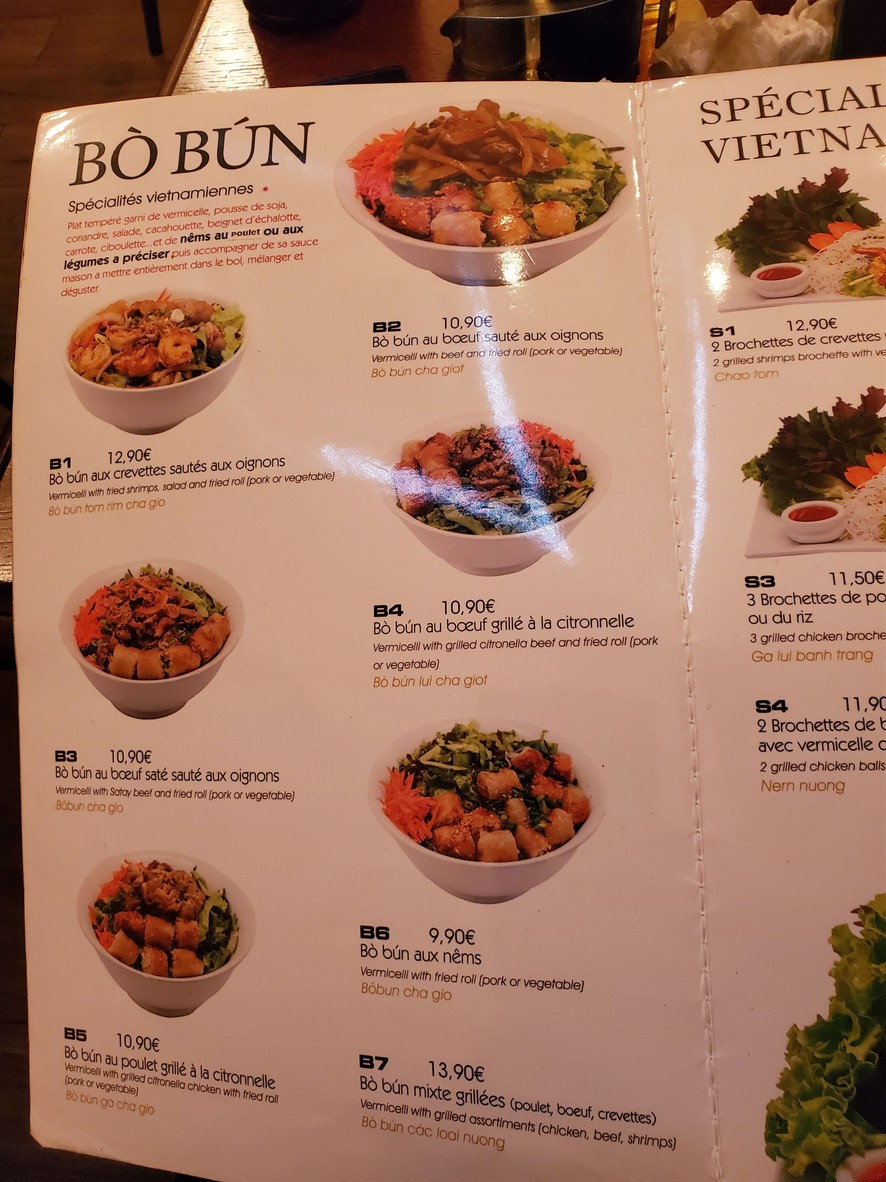 Pho 520 menu 1