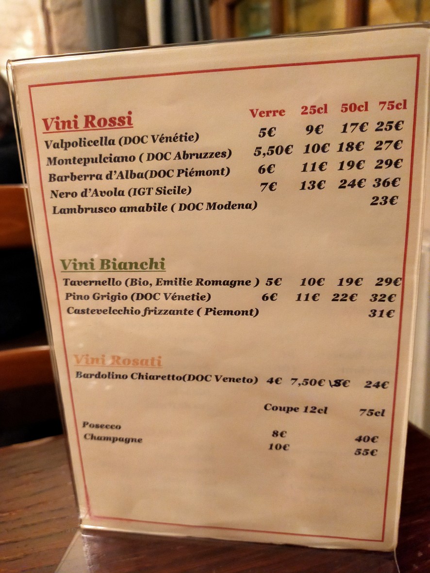 Monterosso menu 3