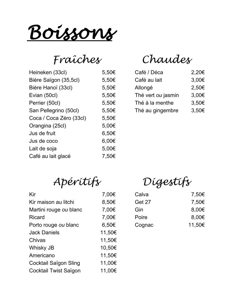 Le Jardin de Montsouris menu 4