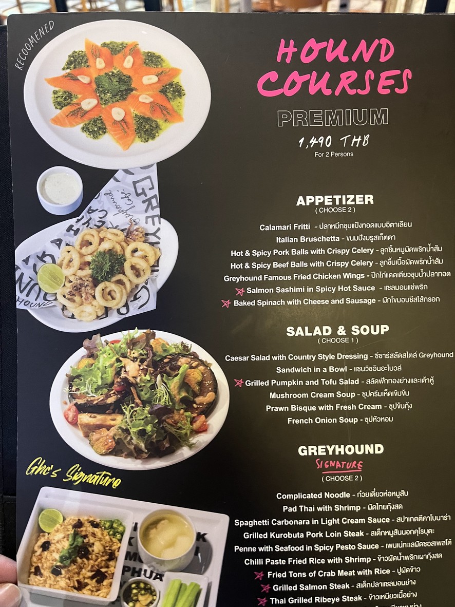 Greyhound Cafe' menu 3
