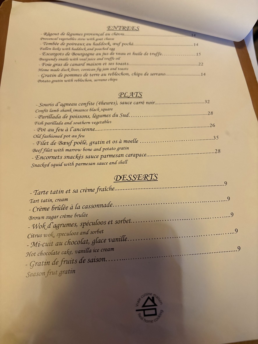 Les Bougresses menu 2
