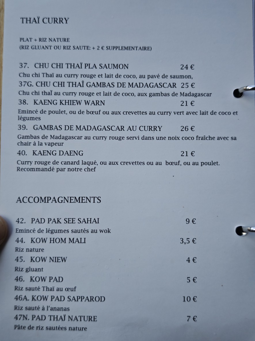Khun Akorn International menu 2