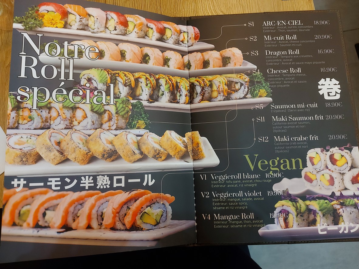 EREGANTO menu 2