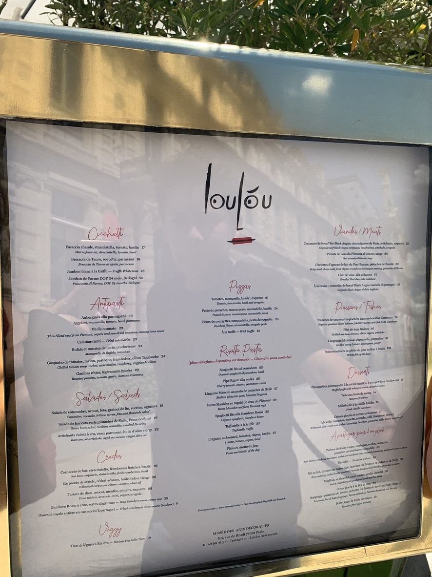 Loulou menu 1