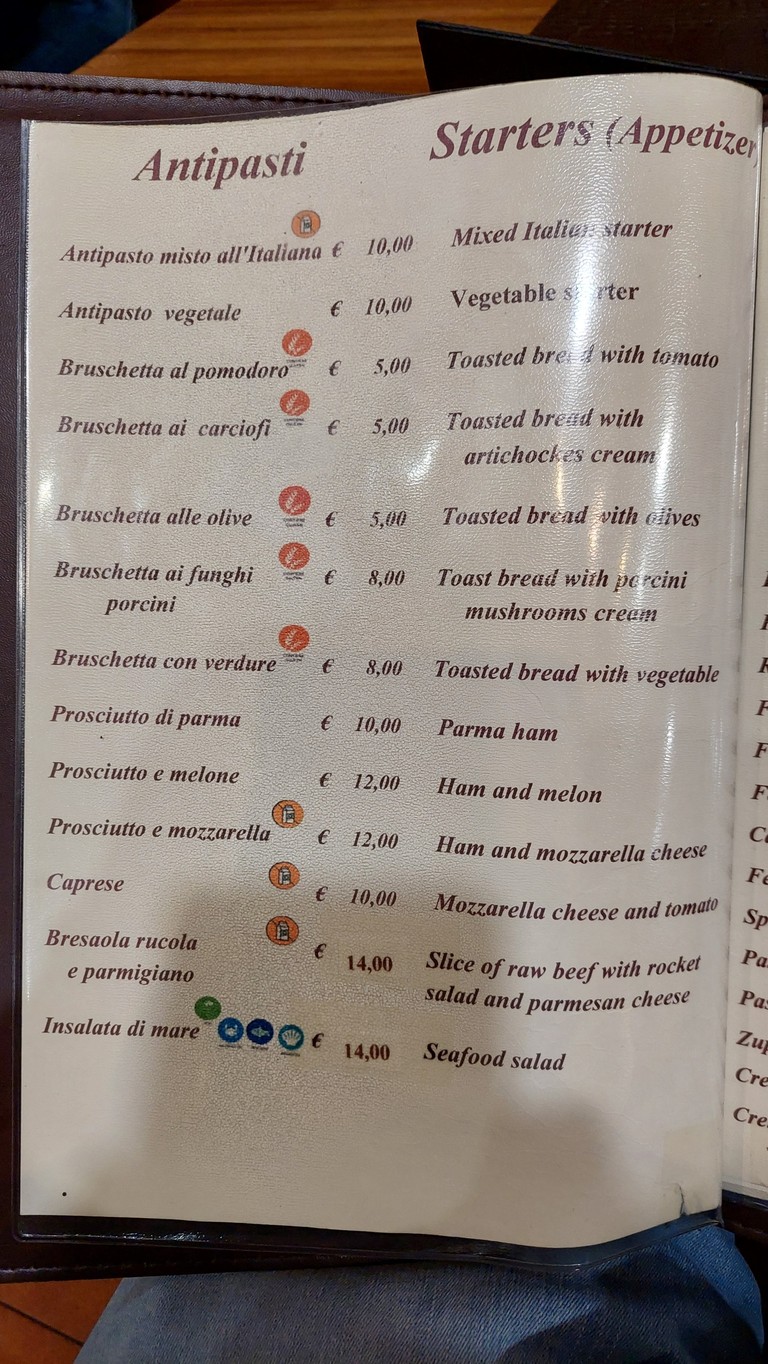Osteria Del Gusto menu 2