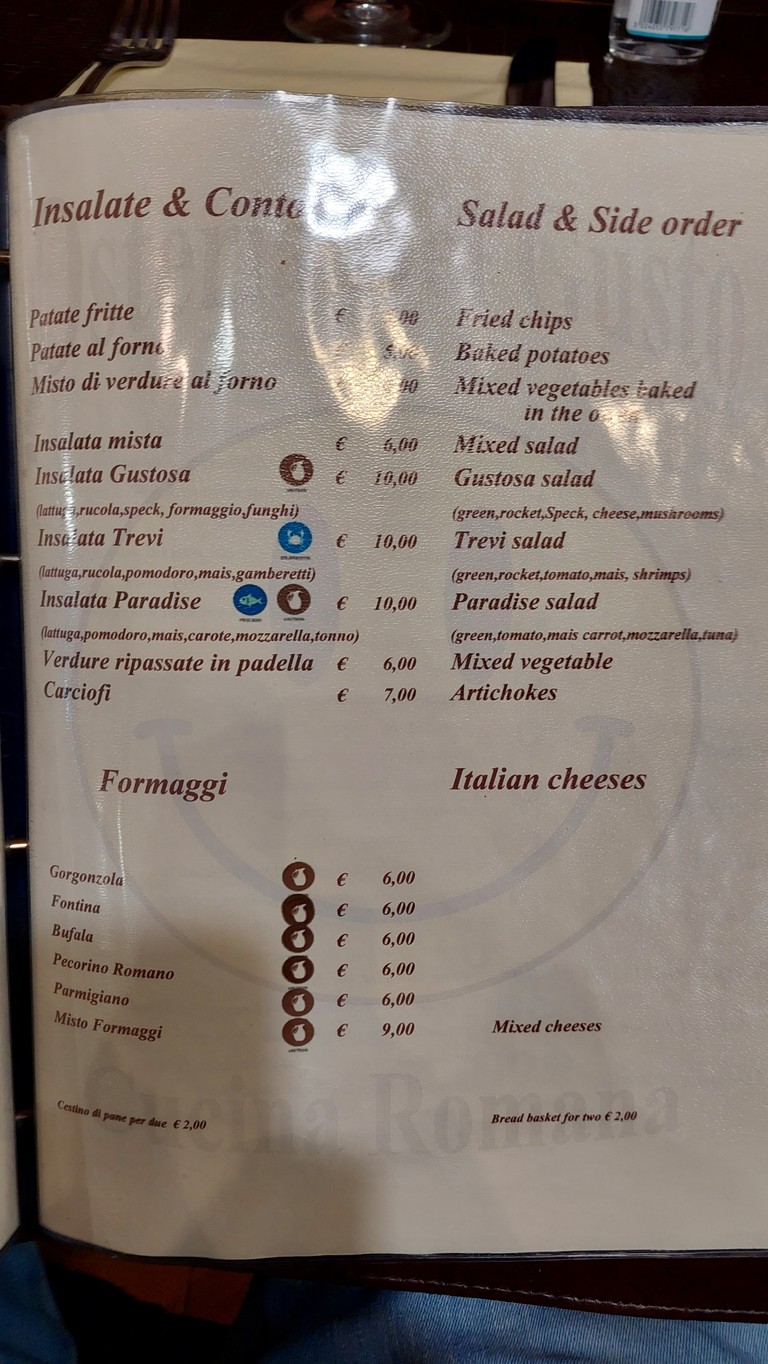 Osteria Del Gusto menu 3