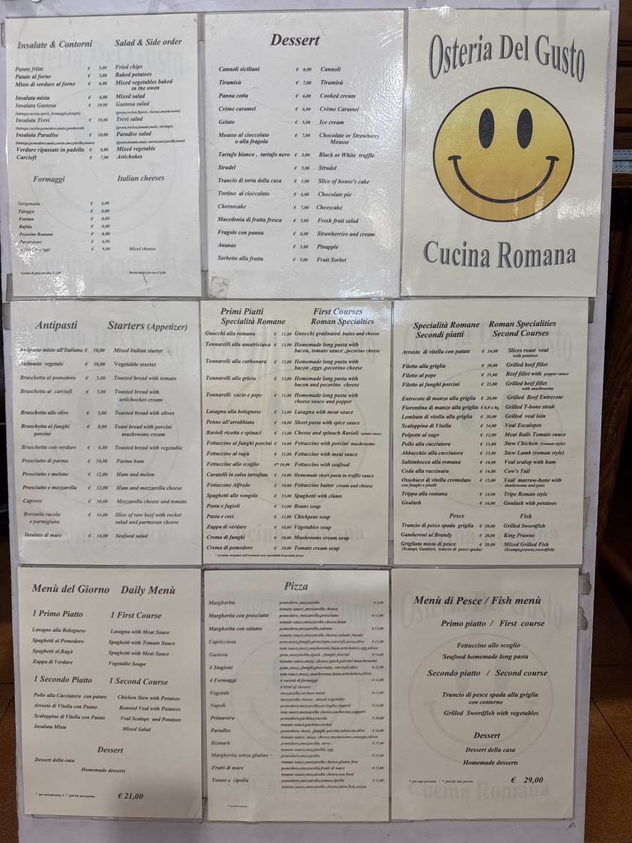 Osteria Del Gusto menu 6