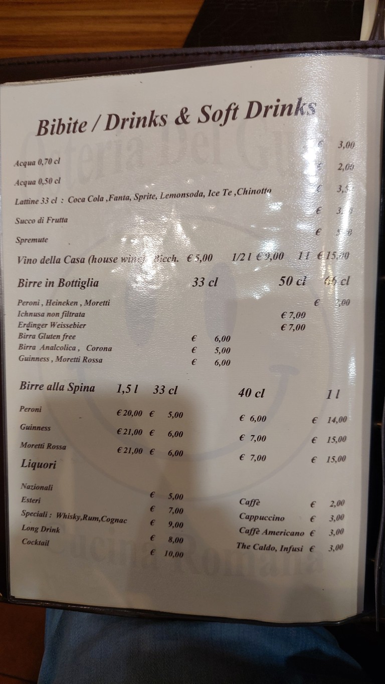 Osteria Del Gusto menu 8