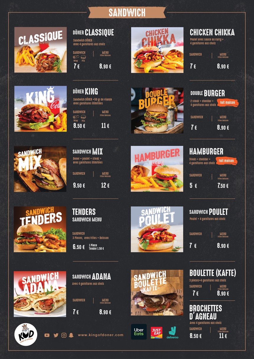 Franprix menu 1