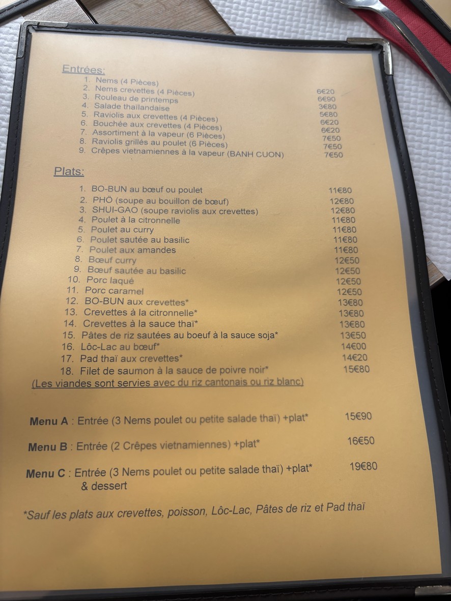 Pho 55 menu 1