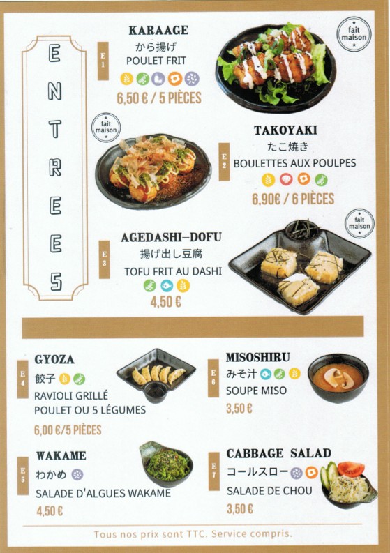 Genki menu 1