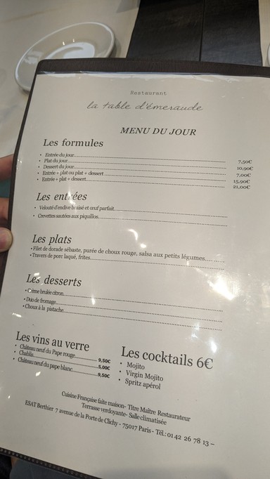 La Table d'Émeraude