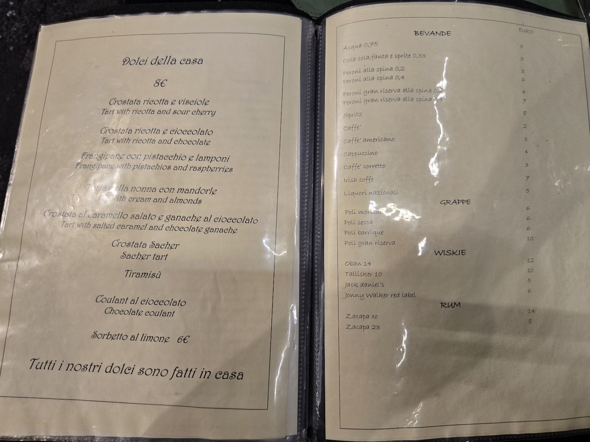 Osteria Emasi menu 5