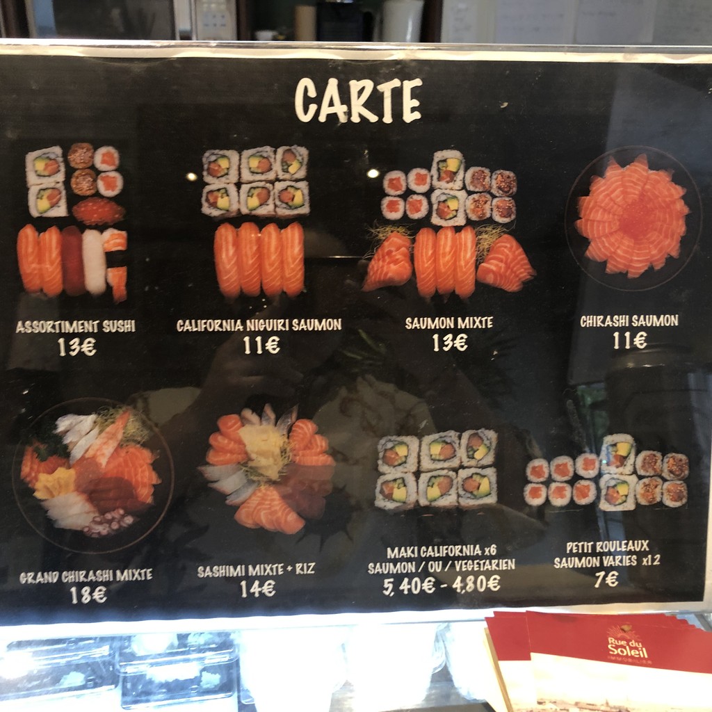 Le Petit Naka menu 1