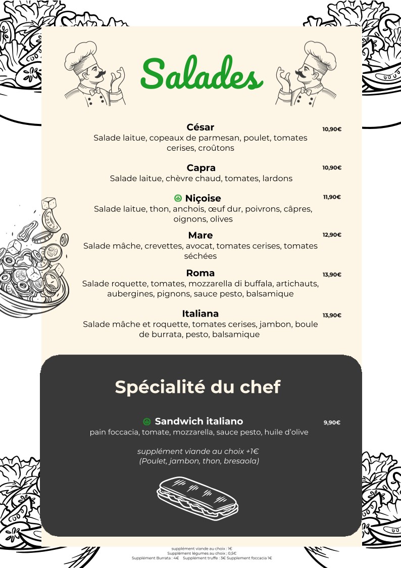 Restaurant Pizzeria O'Fresco menu 3